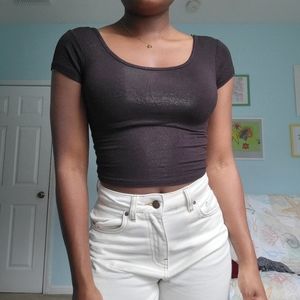 Black Crop Top